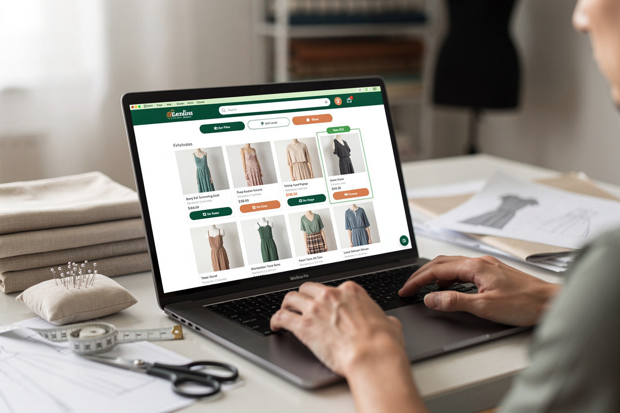 Seamless Symphony modern digital sewing pattern collection gallery
